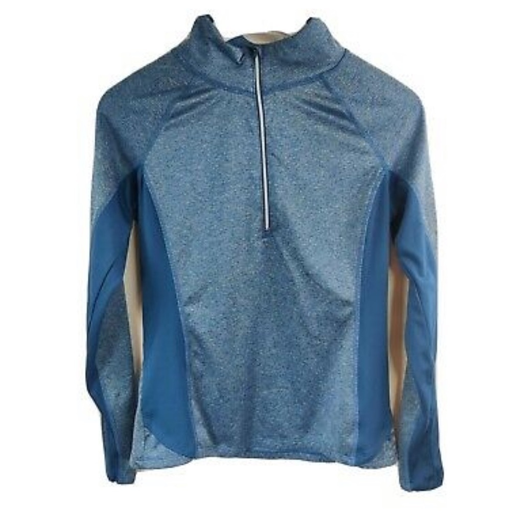 Danskin Now Semi-Fitted Womans Blue Pullover Top M